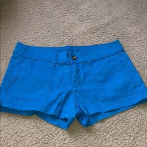 Turquoise shorts size 7